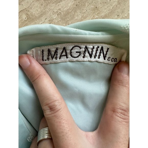 1950s Odette Barsa ruffled collar bed jacket - Picture 6 of 7